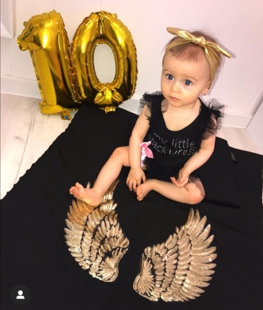 pościel czarna dla dziecka skrzydła queen baby