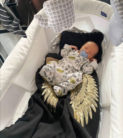 pościel czarna do łóżeczka dla dziecka