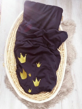 koc ozdobiony koronami crown miedziany różowe złoto