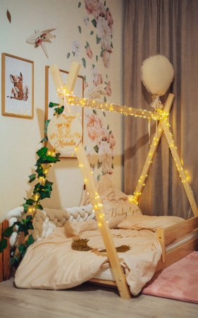 koc dla dziecka beżowy srebrny złoty skrzydła queen baby