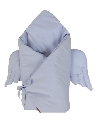 szary rożek dla niemowlaka skrzydła queen baby