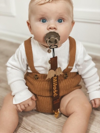 zawieszka do smoczka z napisem miłość queen baby