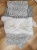 imienny kocyk do wózka czarno biały name queen baby personal blanket