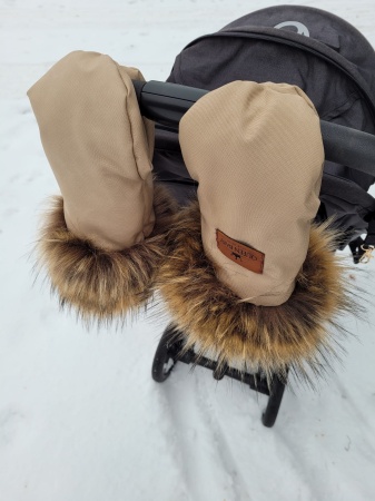 RĘKAWICE DO WÓZKA handmuff mufka rękawice złote srebrne różowe złoto rose gold queen baby