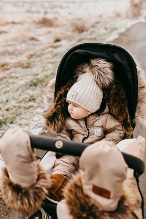 RĘKAWICE DO WÓZKA handmuff mufka rękawice złote srebrne różowe złoto rose gold queen baby