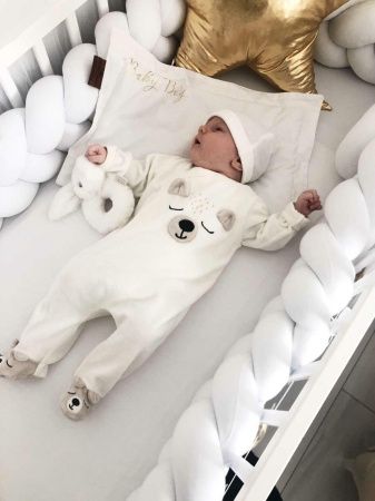 poduszka płaska dla noworodka dla dziewczynki baby girl bawełniana queen baby