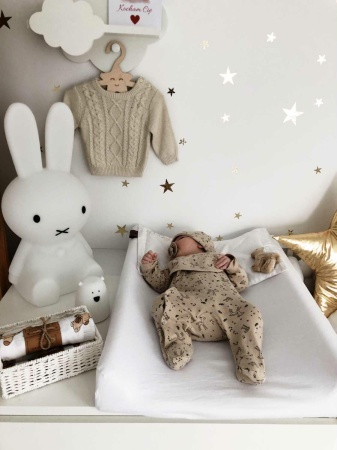 poduszka płaska dla noworodka dla dziewczynki baby girl bawełniana queen baby