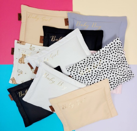 poduszka płaska dla noworodka dla dziewczynki baby girl bawełniana queen baby