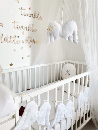 girlanda w kształcie skrzydeł zawieszka do pokoju dziecka łóżeczka ozdoba