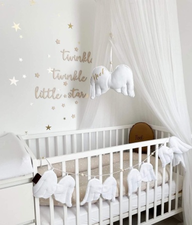 girlanda w kształcie skrzydeł zawieszka do pokoju dziecka łóżeczka ozdoba