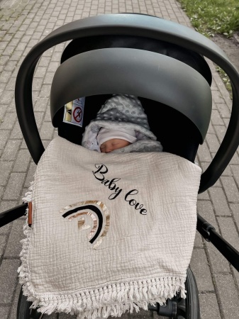 otulacz kocyk muślinowy z muślinu kocyk na lato queen baby frędzle kocyk kolor różowy beżowy piaskowy czarny brązowy