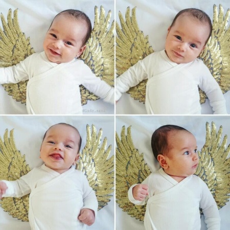 koc biały dla dziecka queen baby skrzydła chrzest skrzydła