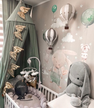 girlanda w kształcie skrzydeł zawieszka do pokoju dziecka łóżeczka ozdoba