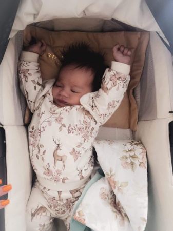 poduszka płaska dla noworodka dla dziewczynki baby girl bawełniana queen baby