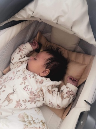 poduszka płaska dla noworodka dla dziewczynki baby girl bawełniana queen baby