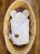 rożek muślinowy miś z uszami misia becik dla niemowlaka prezent baby shower queen baby  rożek z muślinu bawełny