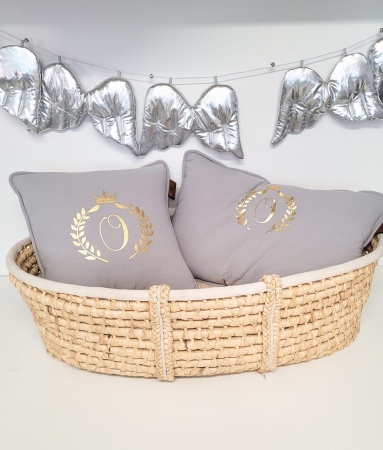 girlanda dla dziecka girlanda do pokoju dziecka ozdoba do pokoju dziecka baby room srebrne dodatki dla dzieci queen baby