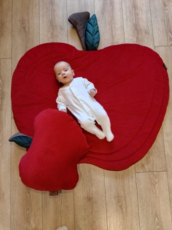 poduszka dekoracyjna w kształcie jabłka