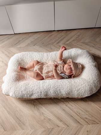 kokon dla dziecka baranek muślinowy muślin kokon dla  noworodka z bawełny queen baby