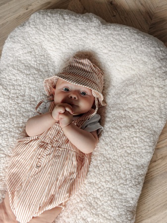 kokon dla dziecka baranek muślinowy muślin kokon dla  noworodka z bawełny queen baby