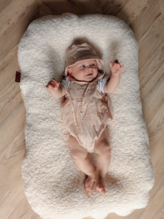 kokon dla dziecka baranek muślinowy muślin kokon dla  noworodka z bawełny queen baby
