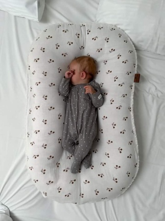kokon dla dziecka baranek muślinowy muślin kokon dla  noworodka z bawełny queen baby