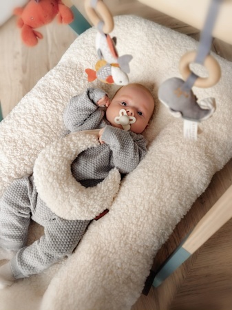 kokon dla dziecka baranek muślinowy muślin kokon dla  noworodka z bawełny queen baby