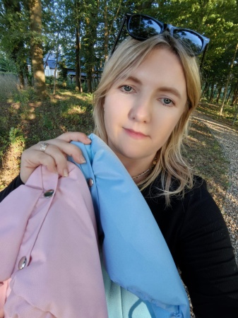 śpiworek różowy do wózka dla dziewczynki do gondoli bez futra