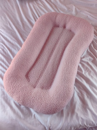 kokon różowy baranek różowa bawełna