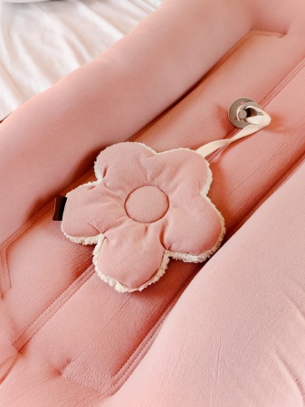 kokon różowy baranek różowa bawełna