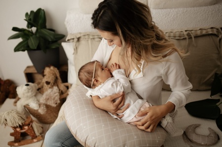 poduszka do karmienia kratka serduszka w ksztalcie księżyca duża poduszka do karmienia