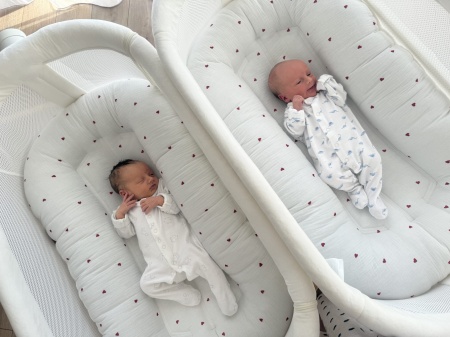 Kokon w serca biały bliźniacy