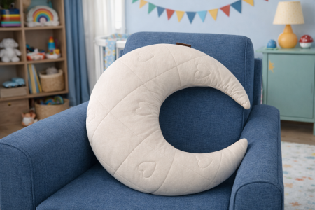 poduszka do karmienia kratka serduszka w ksztalcie księżyca duża poduszka do karmienia