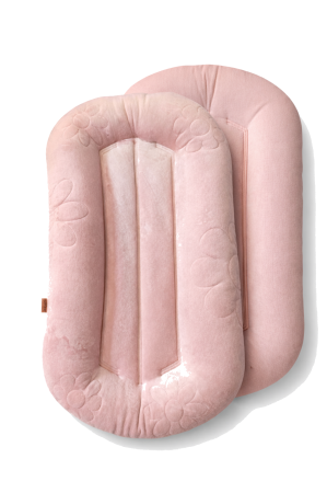 kokon różowy w kwiaty