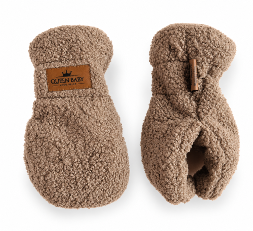 Przejdź do produktu Zimowe beżowe rękawice do wózka barankowe teddy beżowe