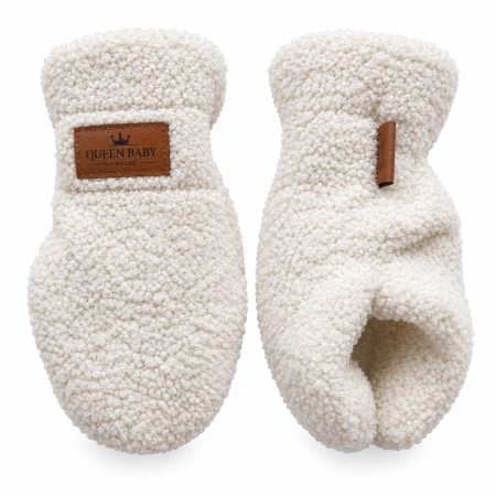 rękawice do wózka teddy barankowe baranek queen baby