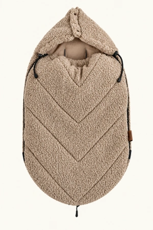 śpiworek do wózka zimowy teddy  baranek Bouclé